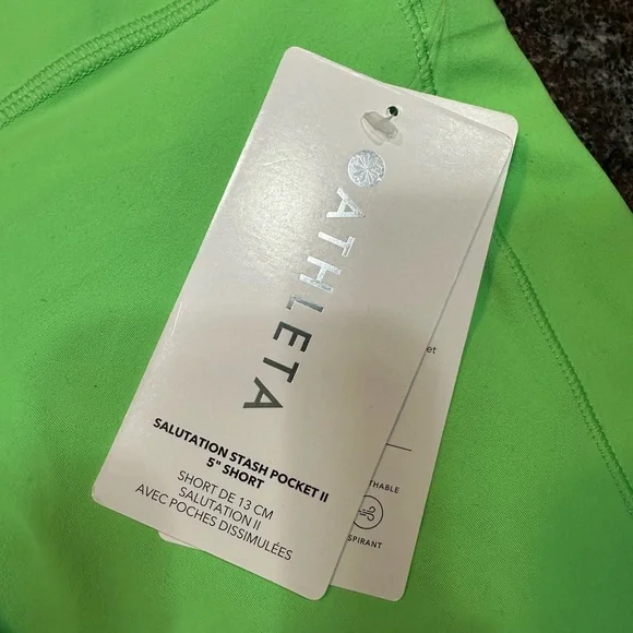NWT Athleta salutation stash pocket II 5” shorts size 1x - Picture 3 of 9